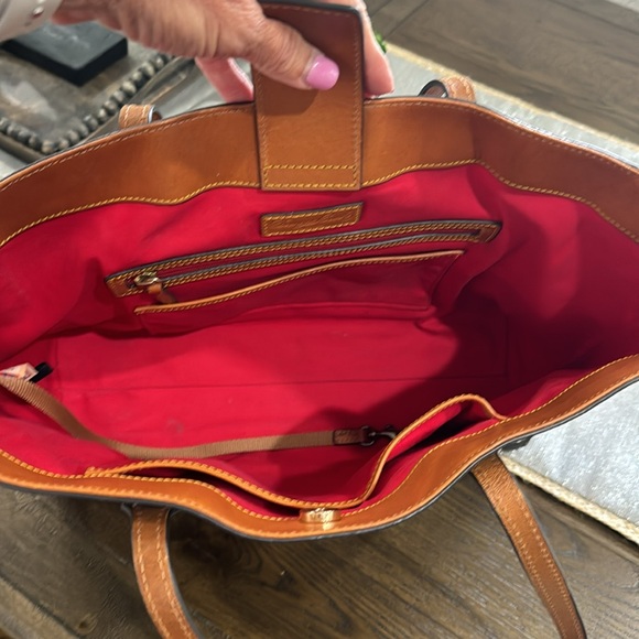 Dooney & Bourke Gretta Ashton novelty heart ❤️ & cupcake leather tote - Picture 7 of 9